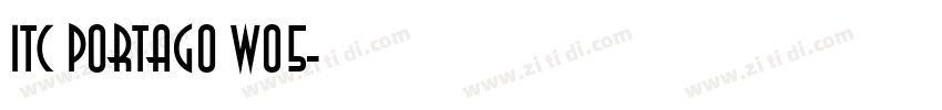 ITC Portago W05字体转换